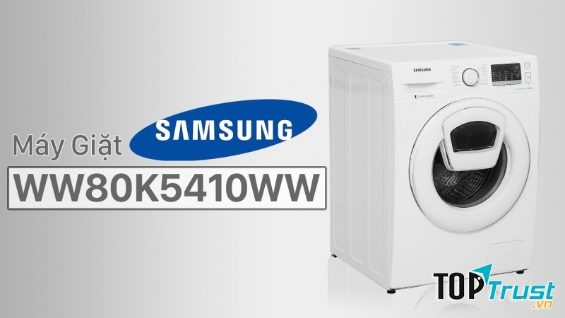 WW80K5410WW/SV là một trong những chiếc máy giặt Samsung cửa ngang tốt nhất hiện nay
