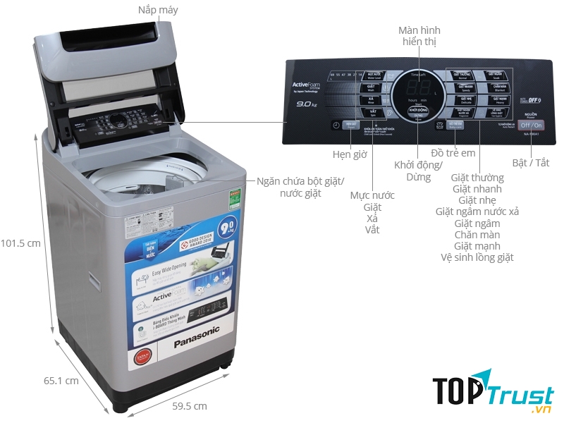 Máy giặt Panasonic NA-F70VB6HDK