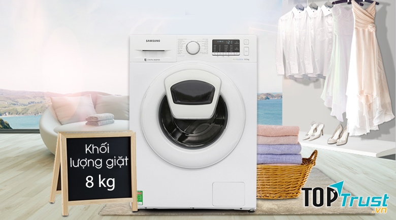 Máy giặt Samsung AddWash Inverter 8 kg WW80K52E0WW/SV