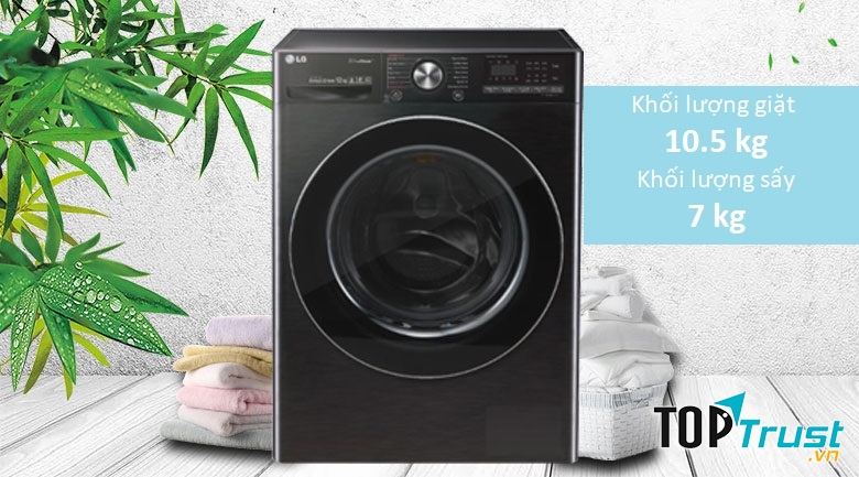 Máy giặt sấy LG Inverter 10.5 kg FV1450H2B