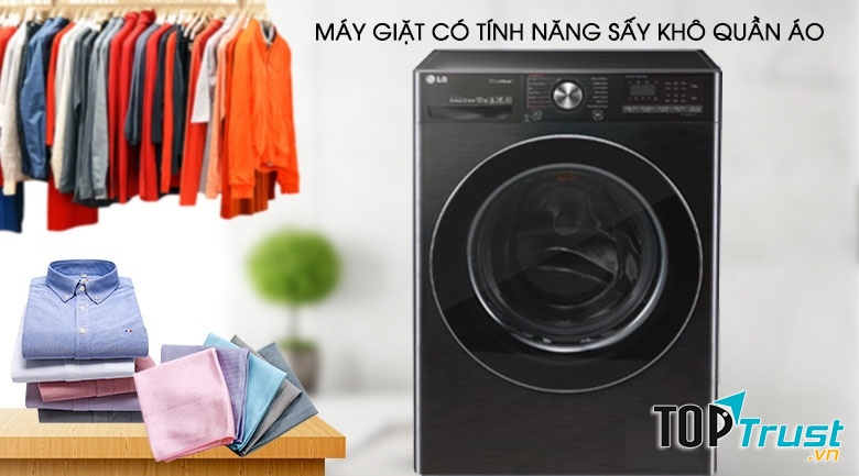 Máy giặt sấy LG Inverter 10.5 kg FV1450H2B