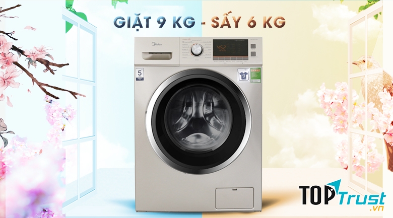 Máy giặt sấy Midea 9 kg MFC90-D1401