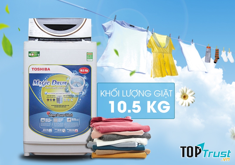Máy giặt Toshiba 10.5 kg ME1150GV(WK)