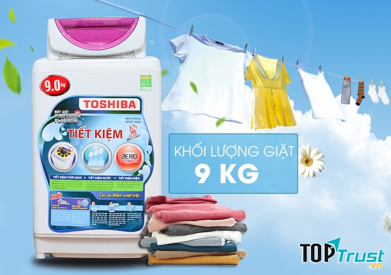 Máy giặt Toshiba 9kg AW-B1000GV WB