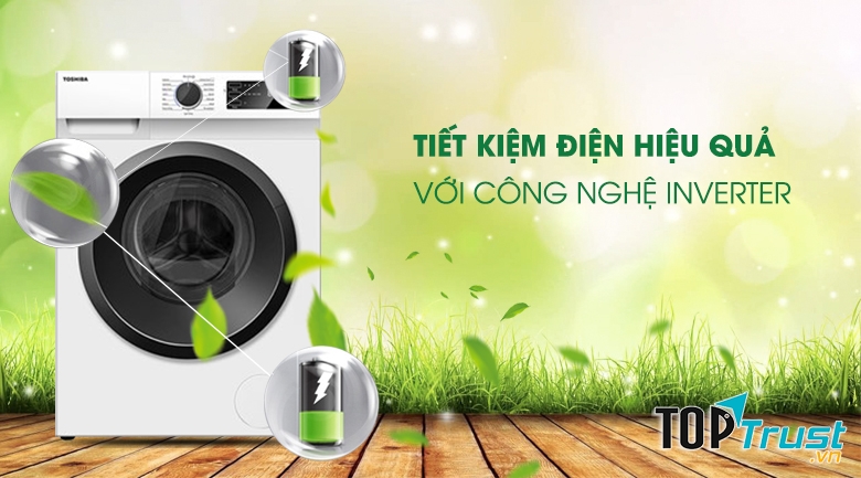 Máy giặt Toshiba Inverter 9.5 Kg TW-BK105S2V(WS)