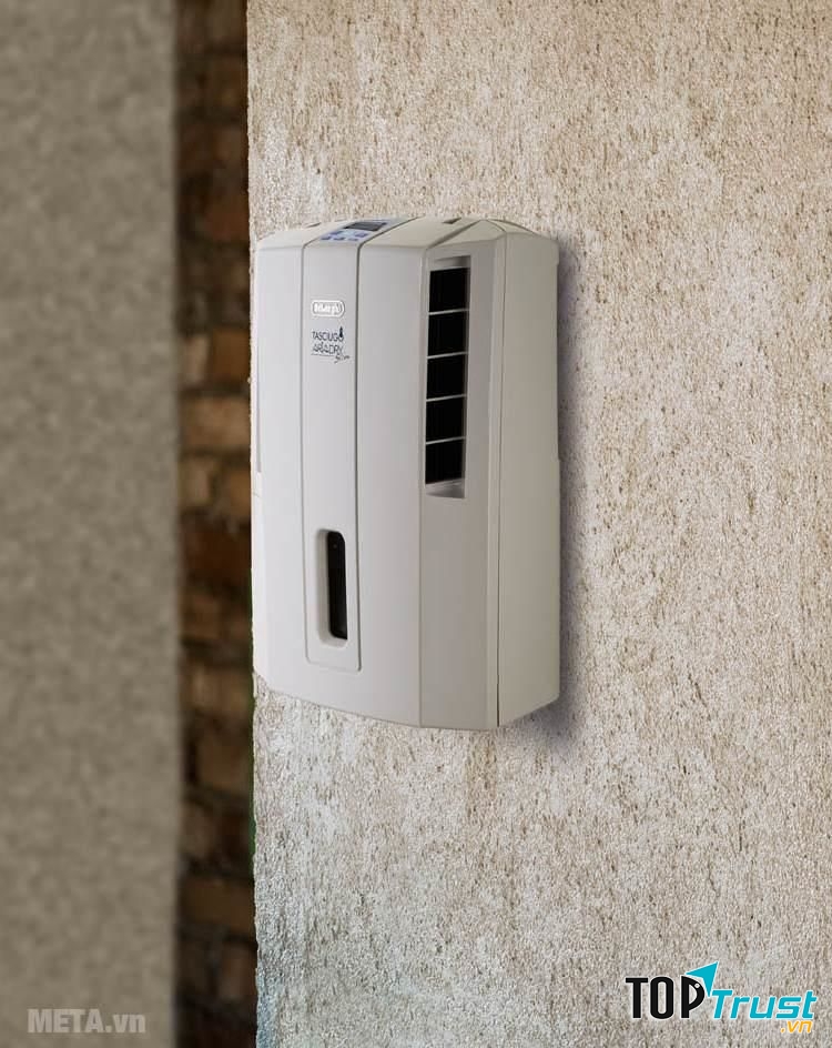 Hút ẩm Delonghi DES16EW có thể gắn tường và tỏa luồng khí theo hai hướng