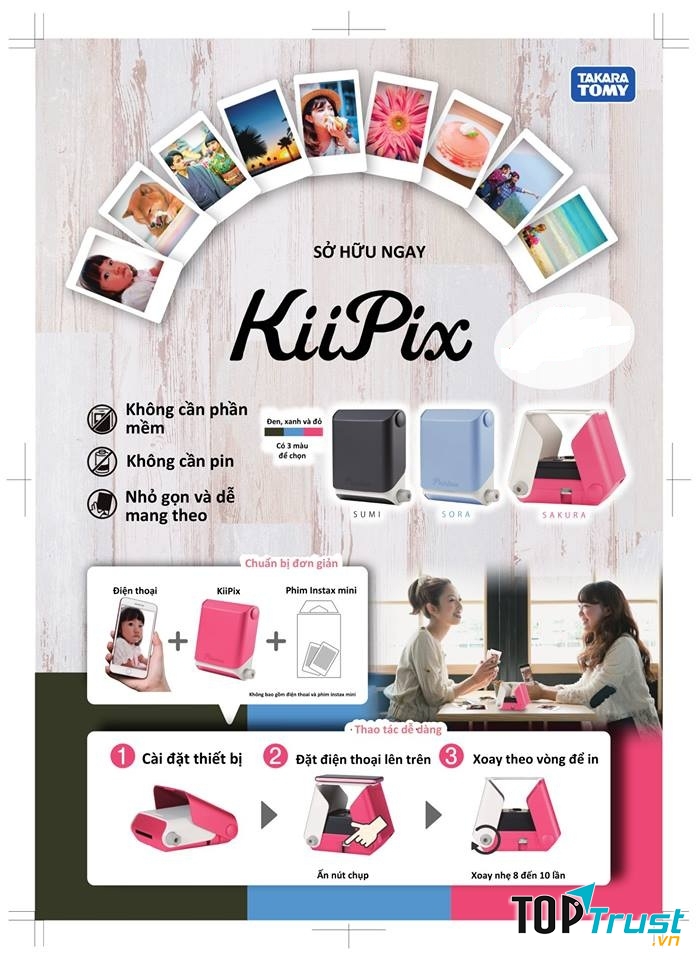 Chiếc máy in mini Kiipix
