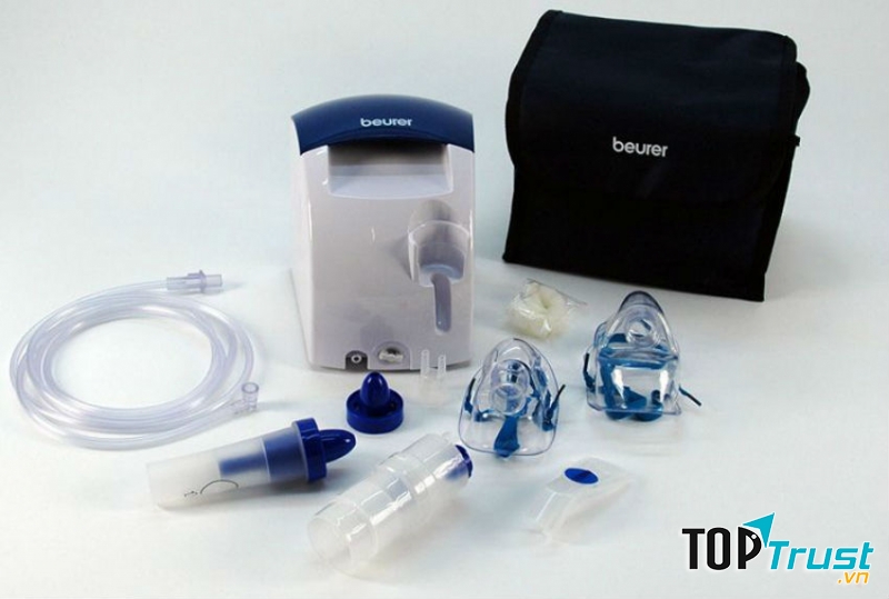 ﻿Máy khí dung xông mũi họng Beurer IH26 với trọn bộ sản phẩm