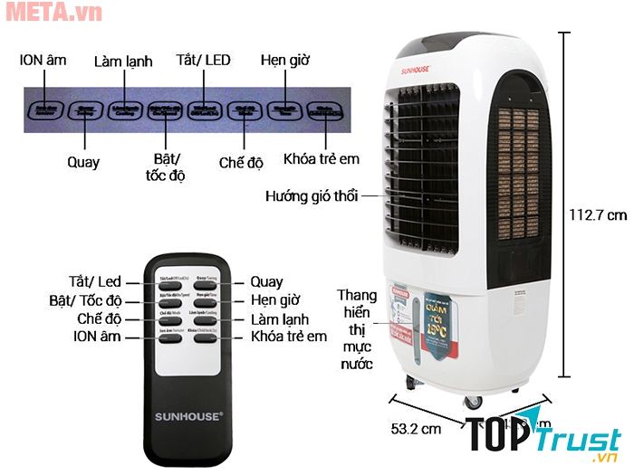 Máy làm mát không khí Sunhouse SHD7731