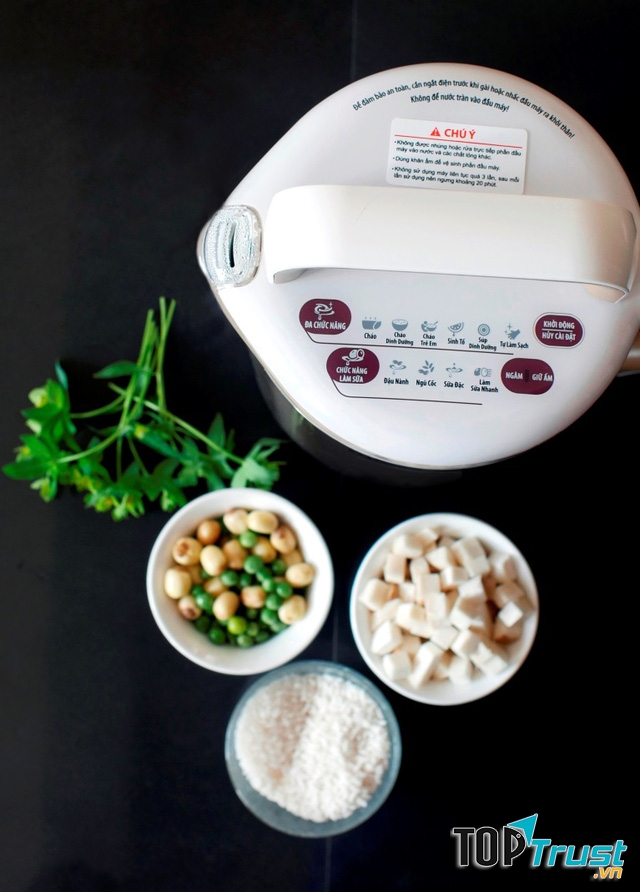 Ngoài chức năng làm sữa đậu nành dòng máy này còn thực hiện được nhiều chức năng khác