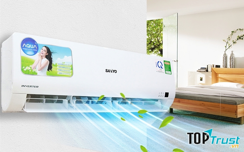 Chế độ nghĩ ngơi nhân bản là một thiết kế độc đáo của dòng sản phẩm Sanyo 1 Hp SAP-KCRV9YGS