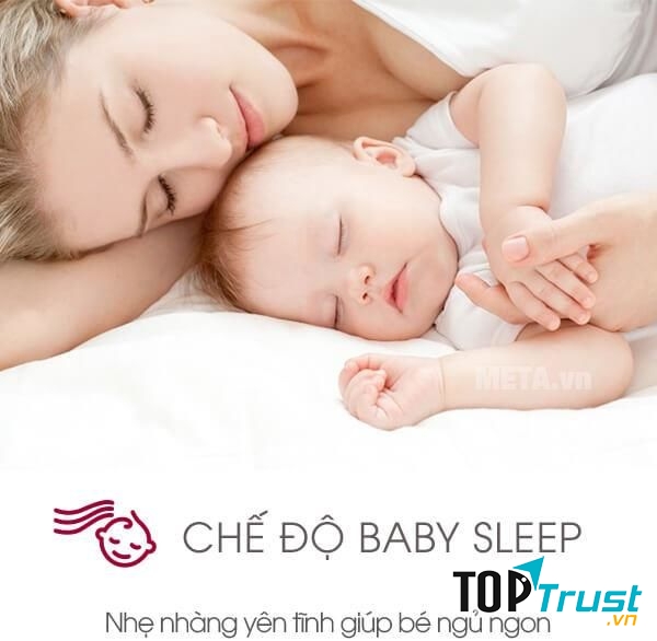 Máy lạnh Sharp 1.5HP AH-XP13UHW có chế độ baby sleep giúp bé ngủ ngon giấc