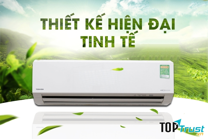 Thiết kế hiện đại tinh tế của dòng máy Toshiba 1 HP RAS-H10G2KCV-V