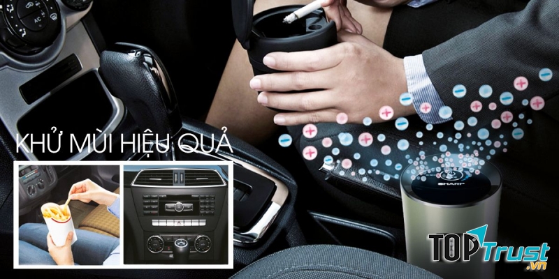 Máy lọc không khí trên ô tô Sharp IG-GC2E