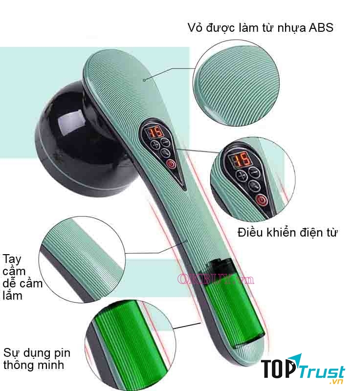 Máy massage cầm tay Hàn Quốc PULI PL-661DC4