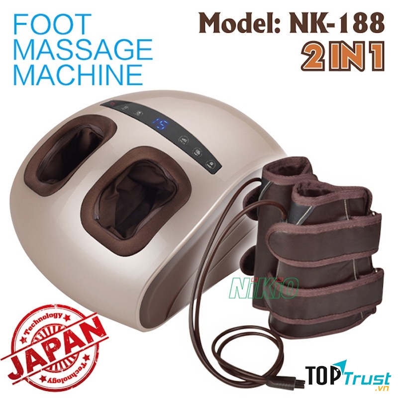 Máy massage chân 2 in 1 Nhật Bản Nikio NK-188