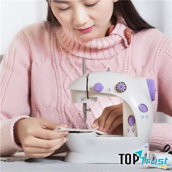 Máy may Mini để bàn SM-202A giúp việc may vá dễ dàng hơn