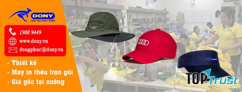 May nón đồng phục Dony