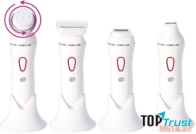 Máy rửa mặt Rio SHFA 4 in 1 với 4 đầu chức năng