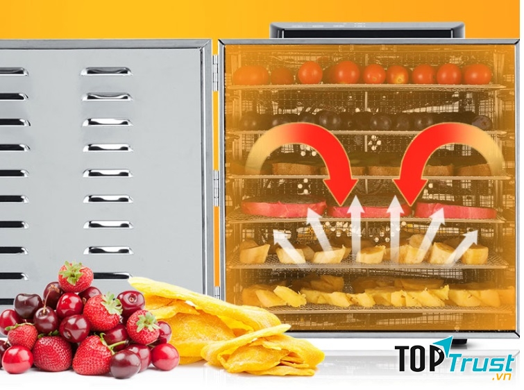 Máy sấy thực phẩm mini dành cho gia đình 6 khay UCK