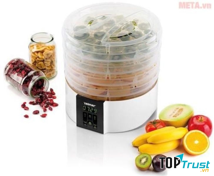 ﻿Máy sấy thực phẩm Zelmer ZFD2350W ngoại hình trang nhã