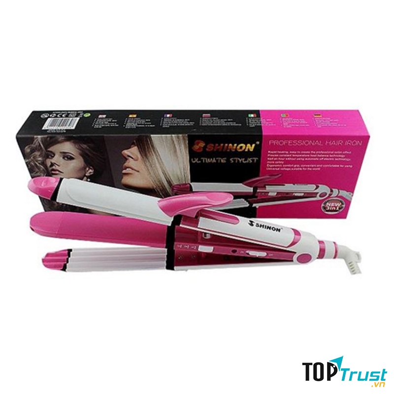 Lúc cần tóc xoăn thì xoăn, lúc muốn duỗi thẳng thì sẽ thẳng, bạn sẽ đạt được nguyên vọng khi sở hữu trong tay máy tạo kiểu tóc Shinon tiện lợi.