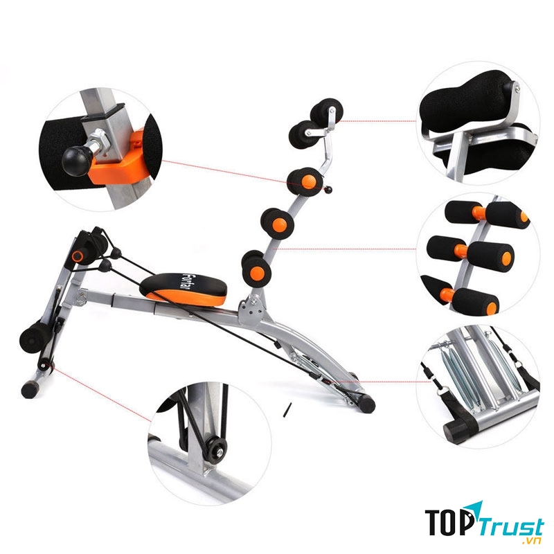 Máy tập bụng đa năng Six Pack Care 2019