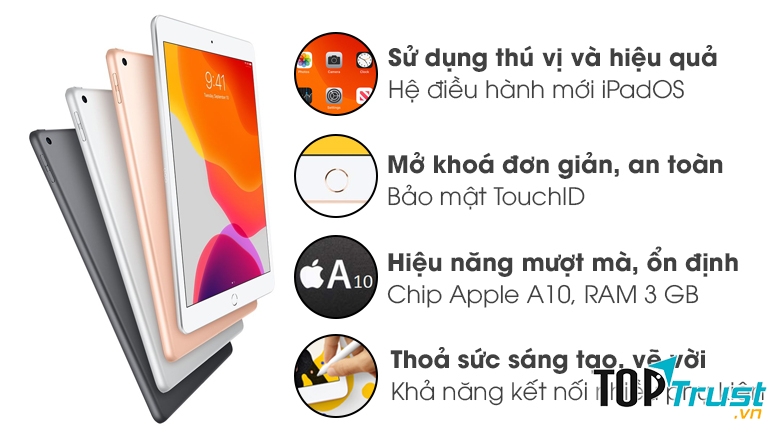 Máy tính bảng iPad 10.2 inch Wifi 32GB (2019)