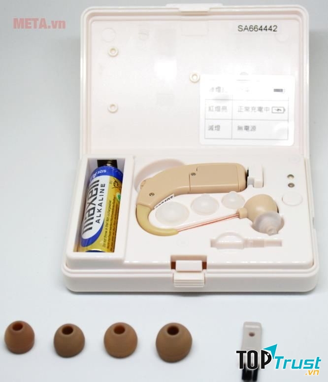 Máy trợ thính không dây Mimitakara UP-64K với nhiều nụ tai