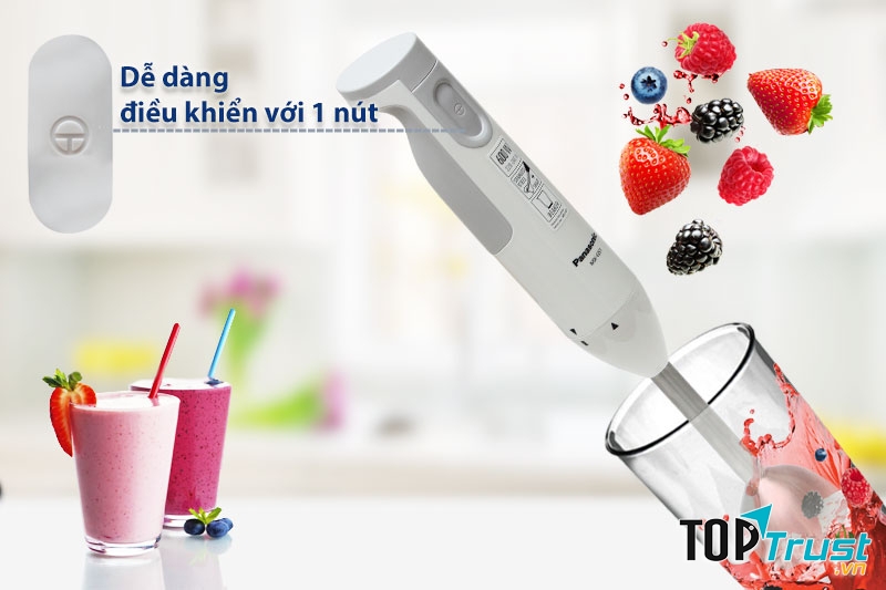 Máy xay cầm tay Panasonic PASO-MX-GS1WRA dễ dàng sử dụng