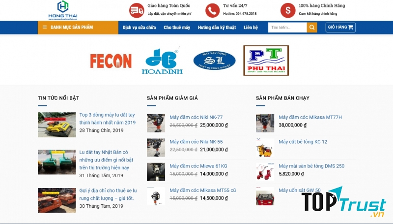 Máy xây dựng Hồng Thái