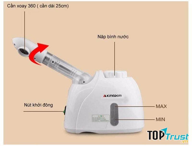 Máy Xông Hơi Mặt Kingdom K33S