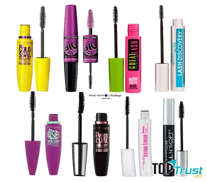 Hình dáng, kích thước, màu sắc bắt mắt của mascara Maybelline