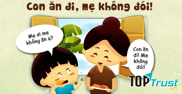 Mẹ luôn hi sinh tất cả để cho bạn niềm vui trọn vẹn.﻿