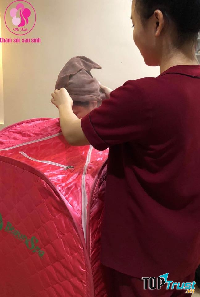 Xông hơi thư giãn tại Mẹ Xinh