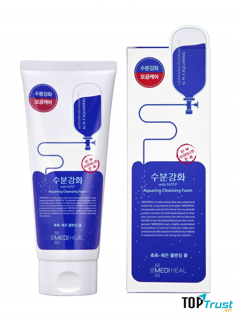 Dòng sản phẩm Mediheal N.M.FAquaring Cleasing Foam.