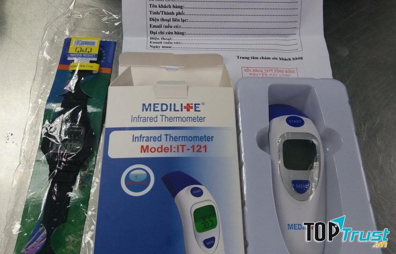 Nhiệt kế điện tử hồng ngoại Medilife