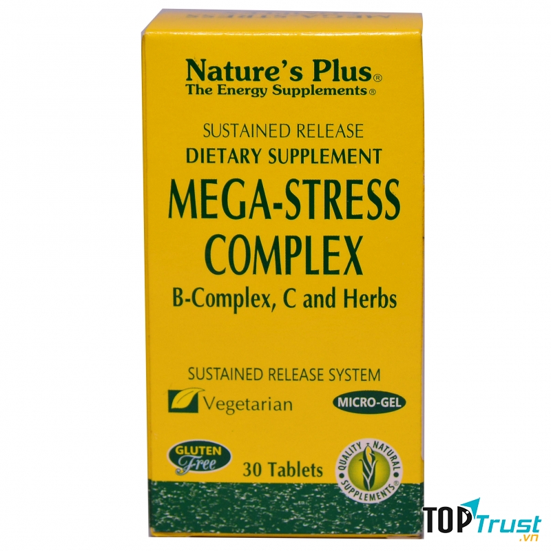 Viên uống giảm căng thẳng Mega-Stress Complex Nature's Plus: