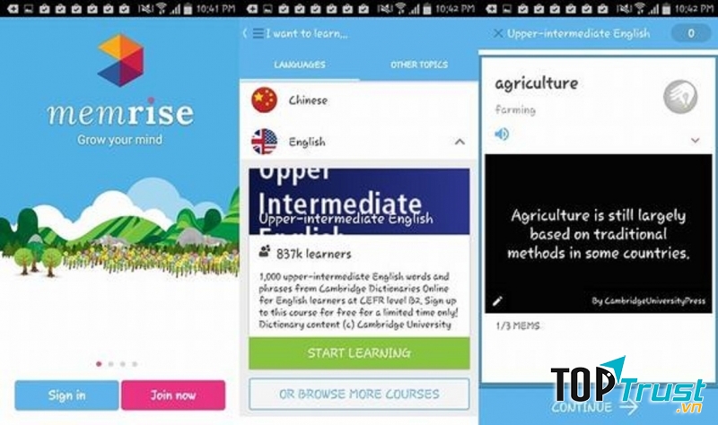 Ứng dụng Memrise