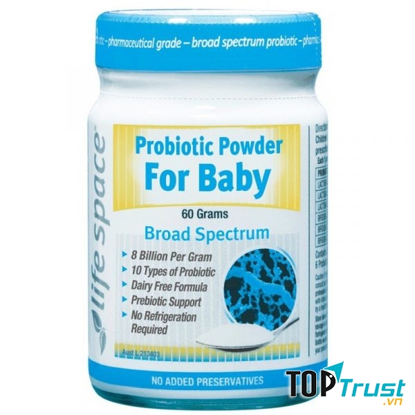 Men Vi Sinh LifeSpace Probiotic Powder For Baby Của Úc