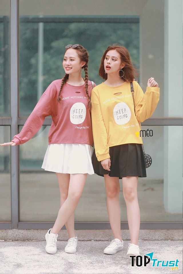 Các mẫu áo thun dài tay bắt mắt