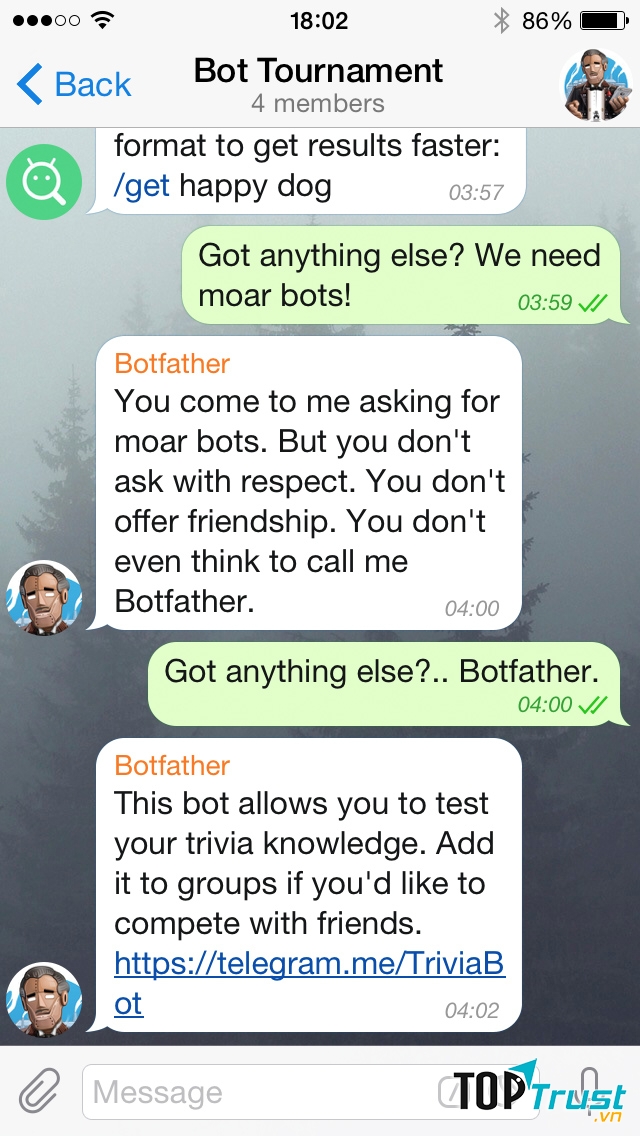 Ứng dụng chat Telegram