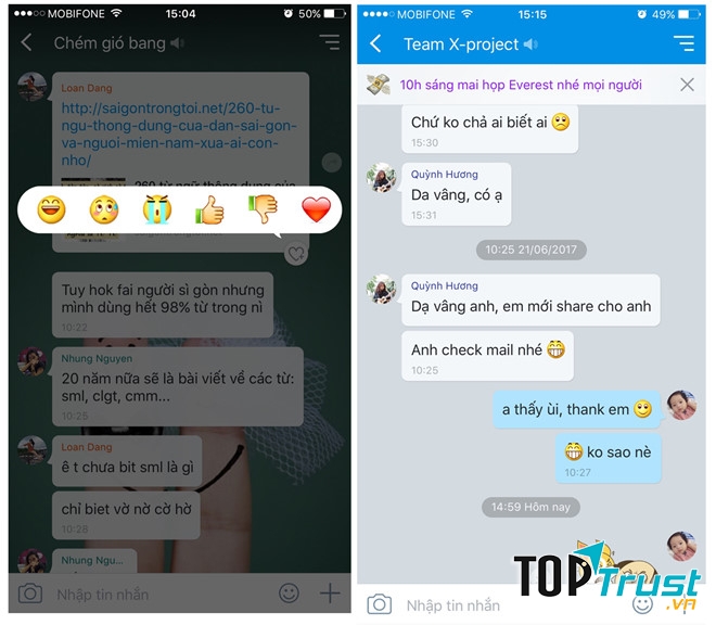 Ứng dụng chat Zalo