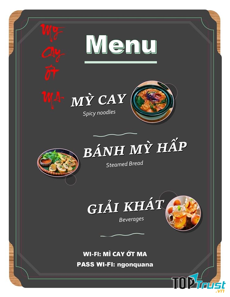 Menu đa dạng