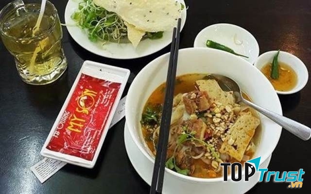 Hình ảnh món mì ở tiệm Mì Quảng Mỹ Sơn