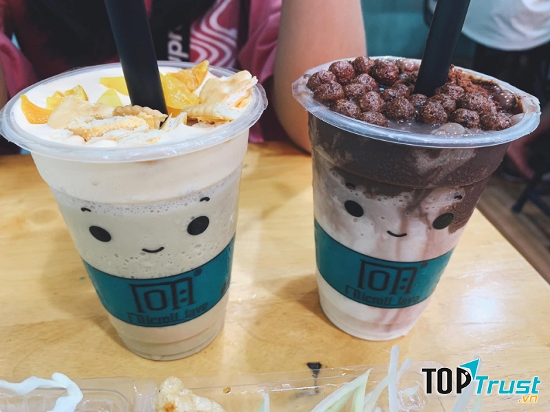 Trà sữa tại đây có độ ngọt ở đây là vô cùng vừa phải, ngọt thanh nhẹ dịu phù hợp với mọi đối tượng