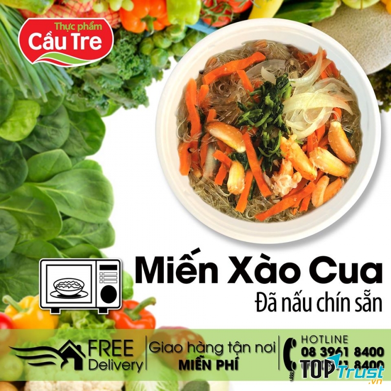 Miến xào cua - Thực phẩm Cầu Tre