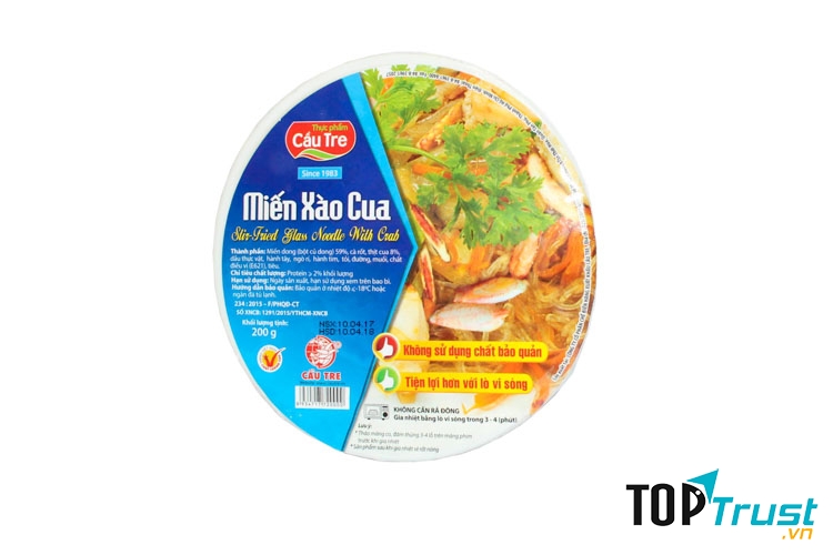 Miến xào cua - Thực phẩm Cầu Tre