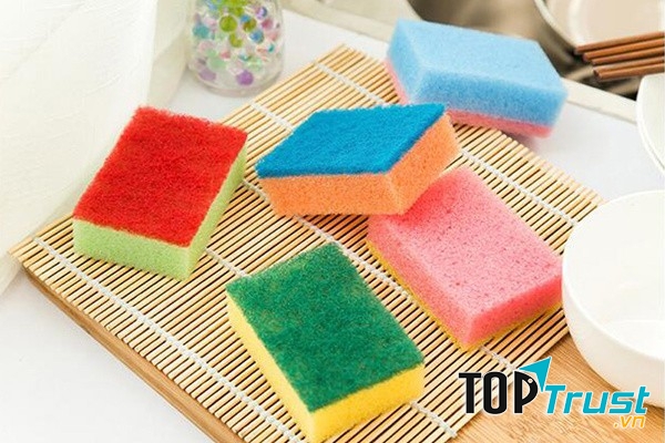 Miếng bọt biển rửa chén bát dễ mang mầm bệnh