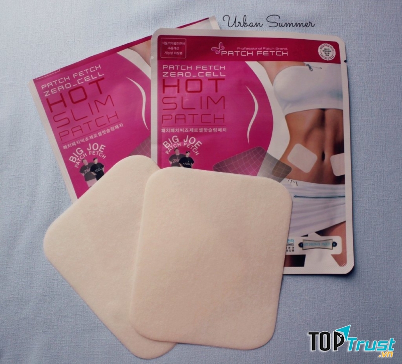 Sản phẩm là miếng dán nóng, được áp dụng công nghệ hydrogel thẩm thấu trực tiếp vào da giúp đánh tan mỡ thừa trong phạm vi miếng dán.